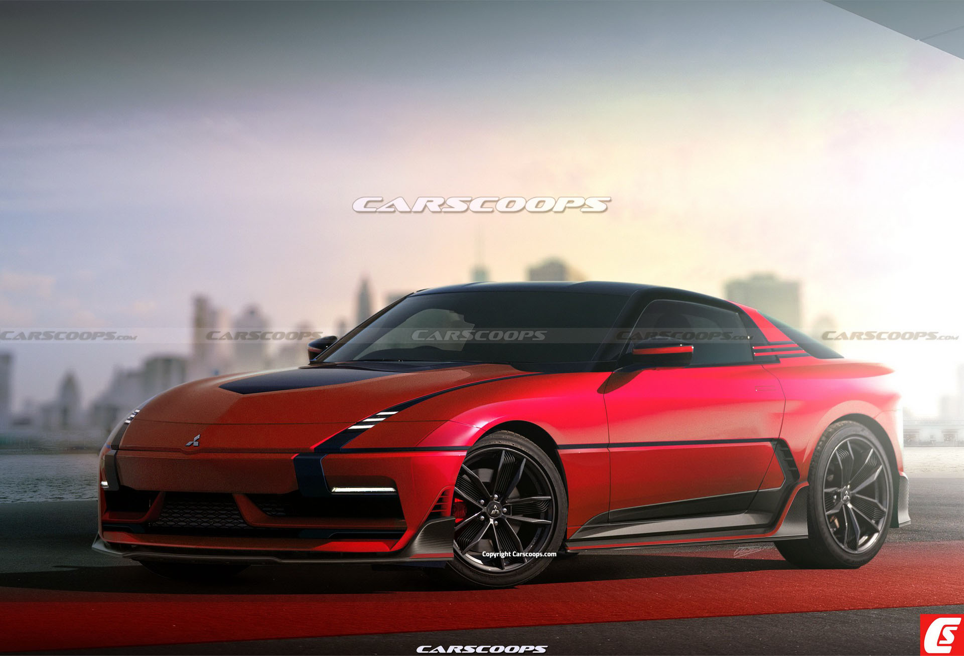 เรนเดอร์ที่อาจไม่มีอยู่จริงของ 2023 Mitsubishi 3000GT(GTO)